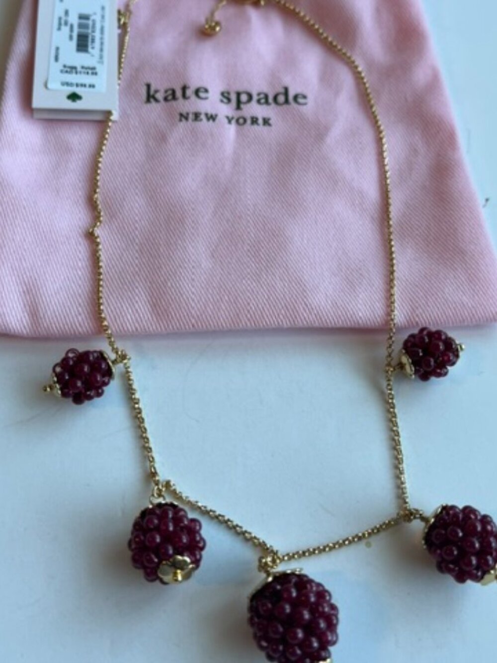 Kate Spade Very Berry necklace.